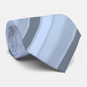 OPUS Light Steel Blue diagonaal gestreept Stropdas (Opgerold)