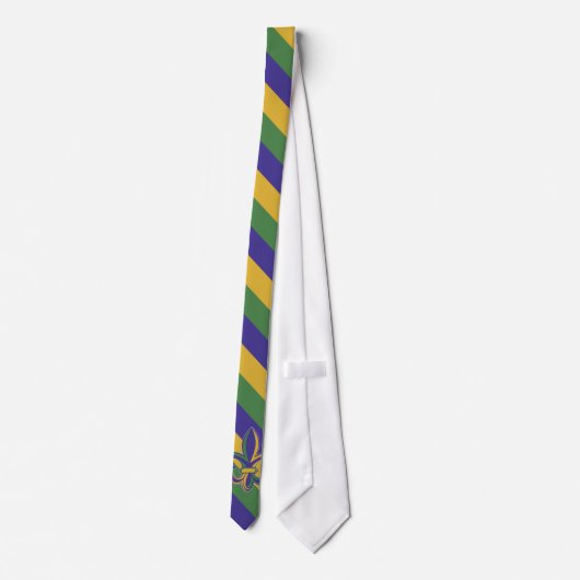 OPUS Mardi Gras Diagonal Striped Stropdas (Achterkant)