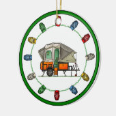 Opus Pop op Camper RV happy camper Keramisch Ornament (Links)