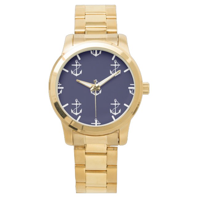 Opus Posh Anchor Nautical Custom Horloge (Voorkant)