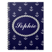 Opus Posh Anchor Nautical Custom Notitieboek (Voorkant)