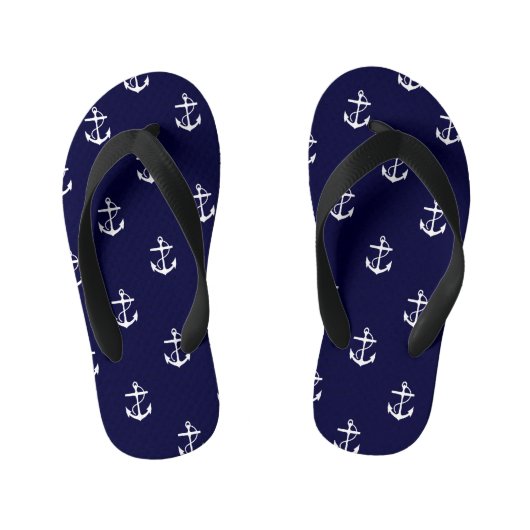 Opus Posh Anchor Nautical Kinder Teenslippers (Voetbed)