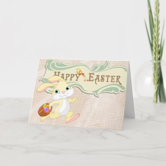 Opus Posh Happy Bunny Easter Feestdagen Kaart (Voorkant)