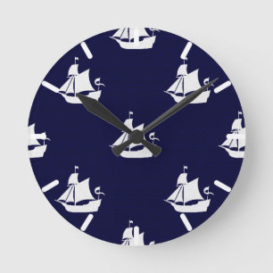 Opus Posh Ship Nautical Ronde Klok