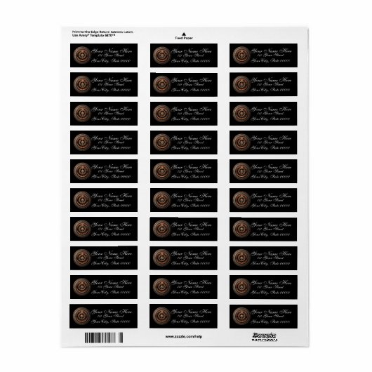 Opus Posh Steampunk Gears Etiket (Full Sheet)