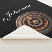 Opus Posh Steampunk Gears Sherpa Deken (3/4)