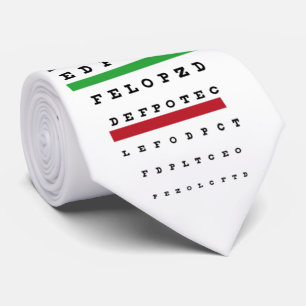 OPUS Snellen Eye Chart Stropdas