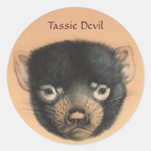 OPUS Tassie Devil Ronde Sticker