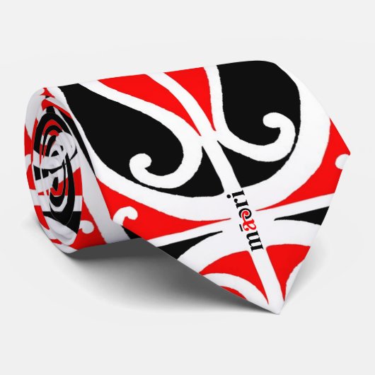 OPUS Traditionele Maori Stropdas (Opgerold)