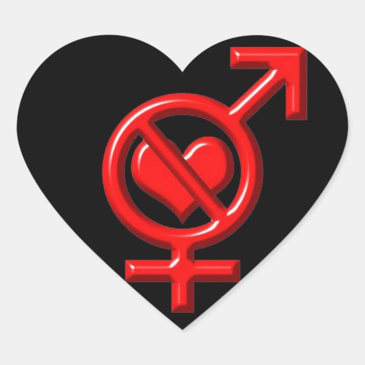 OPUS Verboden Liefde Hart Sticker (Voorkant)