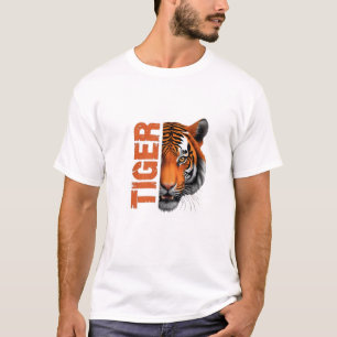 Opvallen met onze Tiger Distressed Print T-shirt