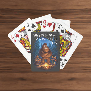Opvallen Sasquatch Pokerkaarten