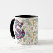 Opvallend Abstract Monogram Mok - S voor Sam (Voorkant links)