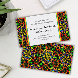 Opvallend Afrikaanse kleuren, tribaal stijlpatroon Visitekaartje