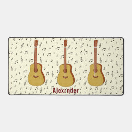 Opvallend drie gitaarmuziek design bureaumat