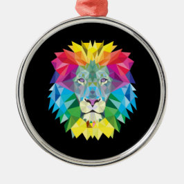 Opvallend heldere Lion Metalen Ornament