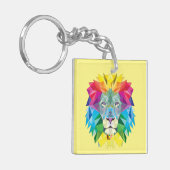 Opvallend heldere Lion Sleutelhanger (Voorkant Links)