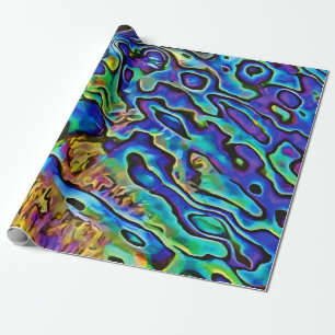 Opvallend Iridescent Abalone Zee Shell Cadeaupapier
