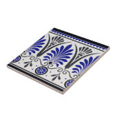 Opvallend kobalt Blue & Black Ceramic Border Tile Tegeltje (Zijkant)