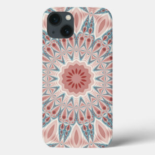Opvallend Moderne Kaleidoscoop Mandala Fractal Art iPhone 13 Hoesje