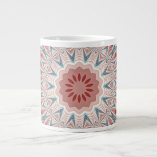 Opvallend Moderne Kaleidoscoop Mandala Fractal Art Extra Grote Beker