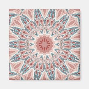 Opvallend Moderne Kaleidoscoop Mandala Fractal Art Magneet