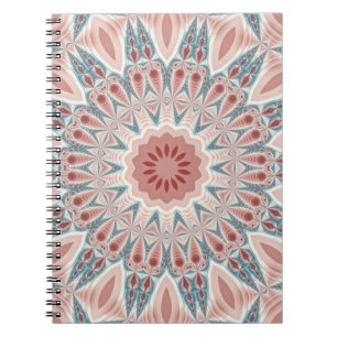Opvallend Moderne Kaleidoscoop Mandala Fractal Art Notitieboek