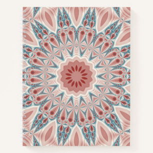 Opvallend Moderne Kaleidoscoop Mandala Fractal Art Notitieboek