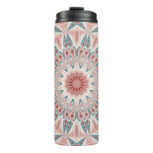 Opvallend Moderne Kaleidoscoop Mandala Fractal Art Thermosbeker