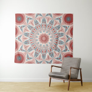 Opvallend Moderne Kaleidoscoop Mandala Fractal Art Wandkleed