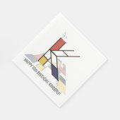 Opvallend neoplasticisme Style Monogram. Brief K Servet (Hoek)