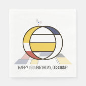 Opvallend neoplasticisme Style Monogram. Brief O Servet (Voorkant)