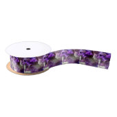 Opvallend Paars, Violet en Mauve Iris Abstract Lint (Spoel)