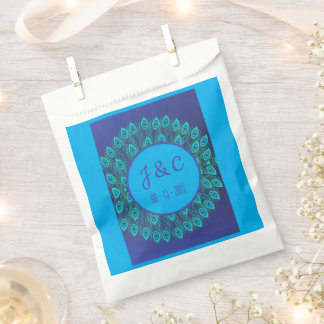 OPVALLEND PATROON BLAUWE GROENE PAUW VEREN BEDANKZAKJE