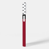 Opvallend pikrood, zwart-wit Stip, grafisch patroo Case-Mate iPhone Case (Achterkant / Rechts)