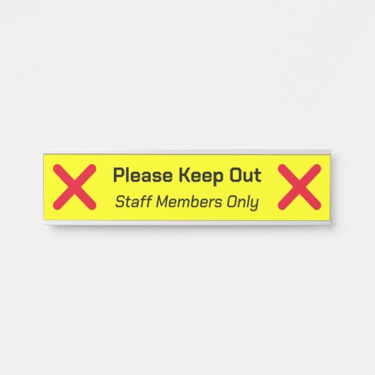 Opvallend "Please Keep Out"-teken Deurbordje (Voorkant)