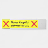 Opvallend "Please Keep Out"-teken Deurbordje (Voorkant)