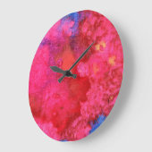 Opvallend Roze heet, modern abstract Grote Klok (Hoek)