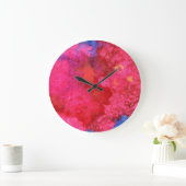 Opvallend Roze heet, modern abstract Grote Klok (Huis)