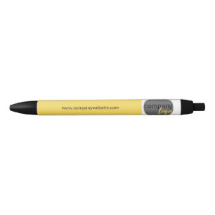 OPVALLEND ZAKELIJK BEDRIJF LOGO WEBSITE GEEL ZWARTE INKT PEN