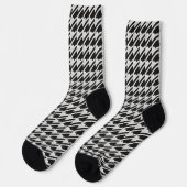 Opvallend zwart & wit houndstooth sokken (Links)