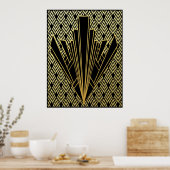 Opvallende art Deco-stijl Poster (Keuken)