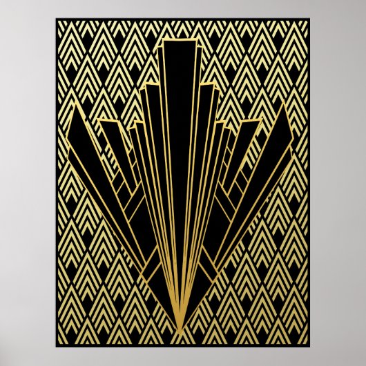 Opvallende art Deco-stijl Poster (Voorkant)