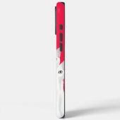 Opvallende elegantie: zwarte kat temidden van witt Case-Mate iPhone case (Achterkant / Links)