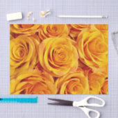 Opvallende gele rozen tissuepapier (Craft)