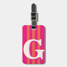 Opvallende gepersonaliseerde initiaal, roze en ora