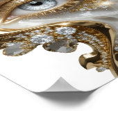 Opvallende gouden GOLDEN EYE slogan ontwerp Poster (Hoek)