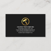 Opvallende goudverfpenselen met verf visitekaartje (Achterkant)