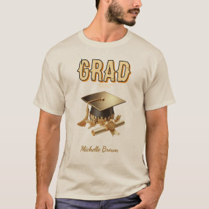 Opvallende grad moderne trendy afstudeerpersoonlij t-shirt