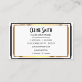 Opvallende haarkloven en Makeup Black en Gold Busi Visitekaartje (Achterkant)